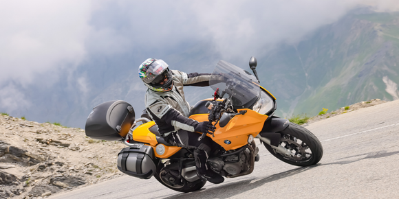 Woman with motorcycle 