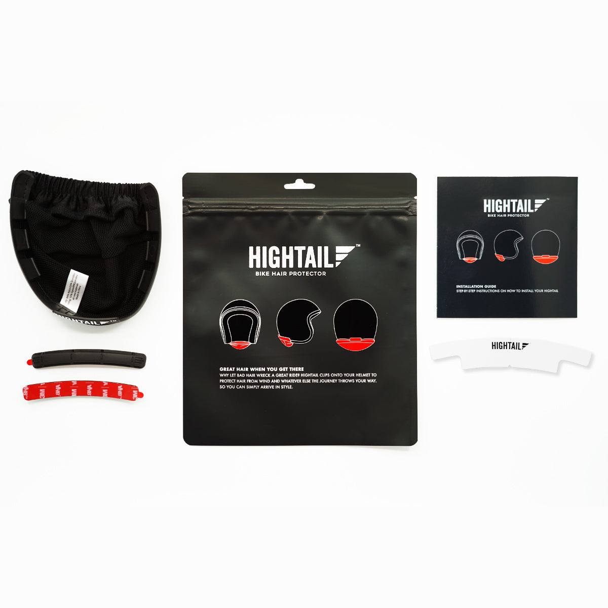 Hightail HIGHTAIL Helmet-mounted Hair Protector – Hightail Hair